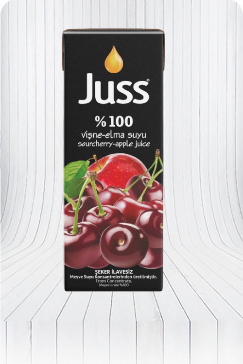 JUSS %100 VİŞNE-ELMA 200 ml.